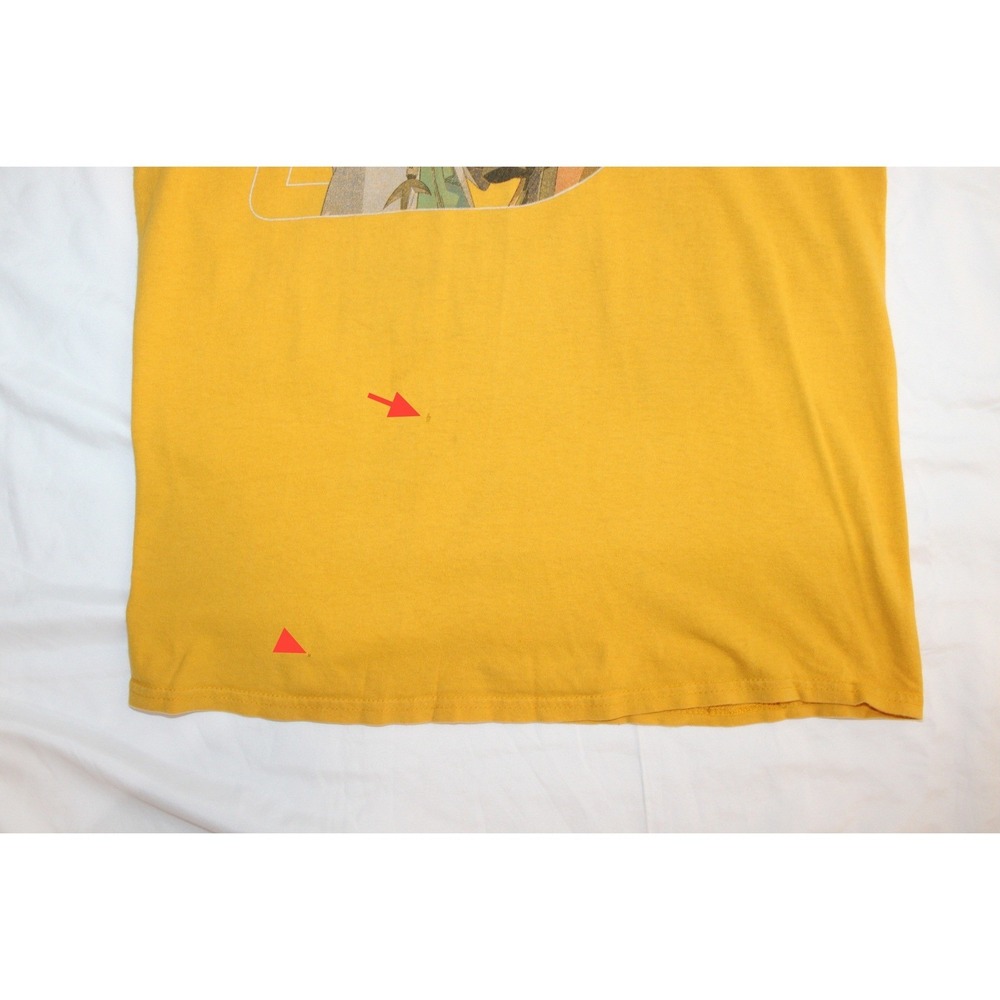 Naruto Shippuden Men's Md Yellow Graphic T-Shirt – Flaws - Small Holes - Picture 8 of 11